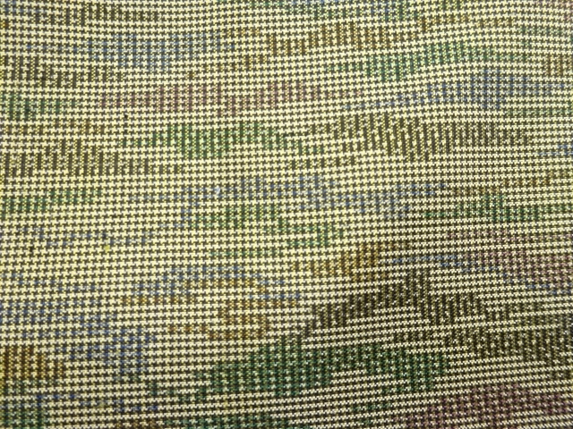 アンティーク　霞模様織り出し本場大島紬着物